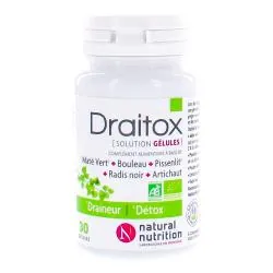 NATURAL NUTRITION Draitox starter minceur pot de 30 comprimés