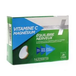 VITAVEA Comprimés à croquer vitamine C + magnesium 24 comprimés
