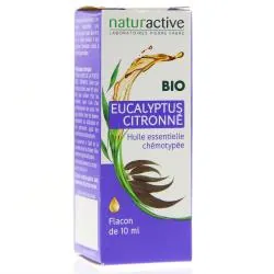 NATURACTIVE Huile essentielle bio eucalyptus citronné flacon 10ml