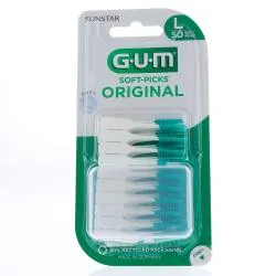 GUM n°634 Soft-picks large + fluoride x 40