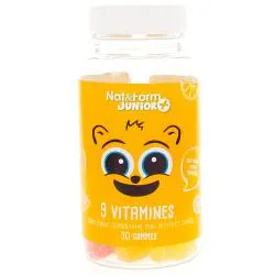 NAT & FORM Junior L'ours vitaminé 9 vitamines x 30 gommes