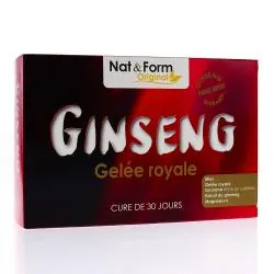 NAT & FORM Ampoule - Ginseng gelée royale 30 ampoules