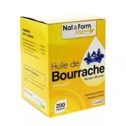 NAT & FORM Original - Huile de Bourrache 200 capsules
