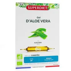 SUPERDIET Aloe vera bio 20 ampoules de 10ml