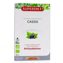 SUPERDIET Cassis bio 20 ampoules
