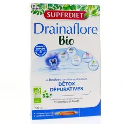 SUPERDIET Drainaflore bio 20 ampoules