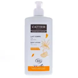 CATTIER Lait corps régénérant parfum thé agrumes bio flacon pompe 500ml