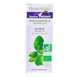 DOCTEUR VALNET Huile essentielle de basilic bio flacon 10ml