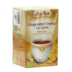 YOGI TEA gingembre orange vanille bio 17 sachets