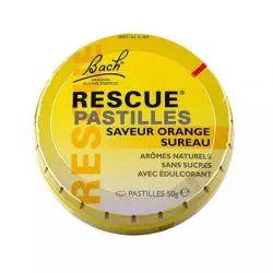 FLEURS DE BACH Rescue pastilles concentré saveur orange sureau 50g
