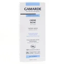 GAMARDE Hydratation active crème hydratante riche bio tube 40g