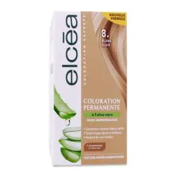 ELCEA Coloration permanente à l'aloé vera blond clair 8