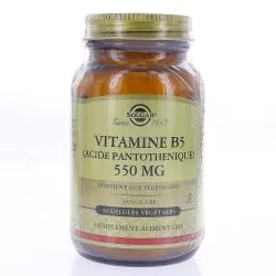 SOLGAR Vitamine B5 aci pantothénique 500mg 50 gélules
