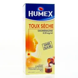 HUMEX TOUX SECHE OXOMEMAZINE 0,33 mg/ml sans sucre flacon de 150 ml