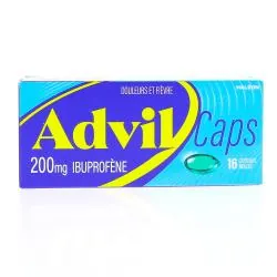 ADVIL CAPS 200 mg boîte de 16 capsules