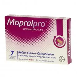 MOPRALPRO 20 mg boîte de 7 comprimés