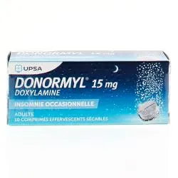 DONORMYL 15 mg UPSA tube de 10 comprimés effervescents