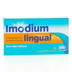 Imodium lingual 2 mg boîte de 12 lyophilisats