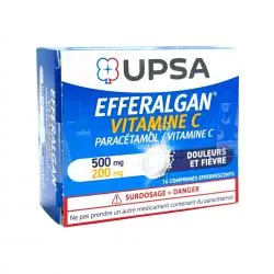 EFFERALGAN Vitamine C 500mg/200mg 2 boîtes de 8 comprimés