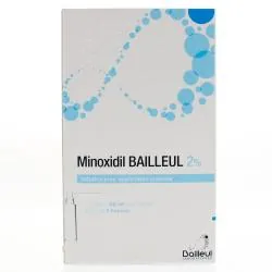 Minoxidil bailleul 2 % 3 flacons de 60 ml