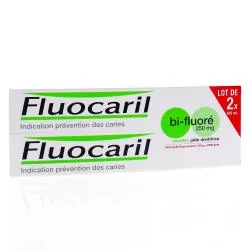 FLUOCARIL bi-fluoré 250mg menthe lot de 2 tubes x 125ml