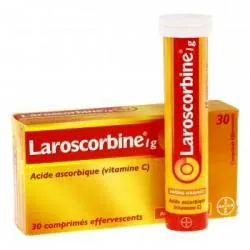 Laroscorbine 1g effervescent 2 tubes de 15 comprimés