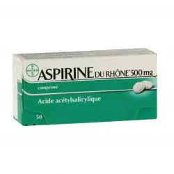 Aspirine du Rhône 500 mg boîte de 50 comprimés