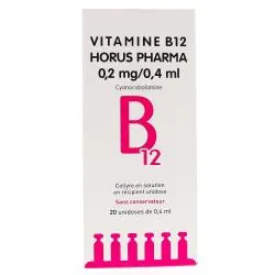 Vitamine b12 théa 0,05 pour cent (0,2 mg/0,4 ml) boîte de 20 récipients unidoses
