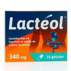 Lactéol 340 mg boîte de 10 gélules