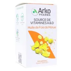 ARKOPHARMA Arkogelules - Huile de foie de morue flacon de 220 gélules