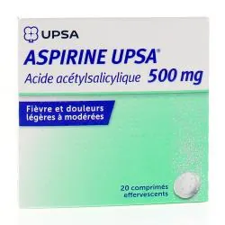 ASPIRINE UPSA 500mg boîte de 20 comprimés
