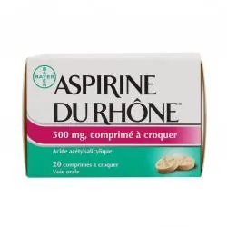 ASPIRINE DU RHONE 500 mg boîte de 20 comprimés