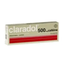 CLARADOL 500 mg CAFEINE boîte de 16 comprimés