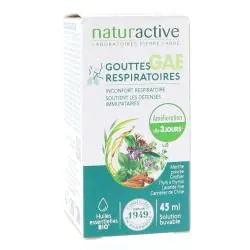 NATURACTIVE Gouttes respiratoires aux huiles essentielles BIO flacon de 45 ml