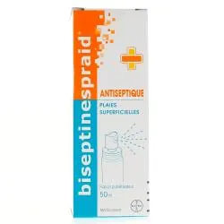 BAYER Biseptinespraid solution antiseptique spray de 50 ml