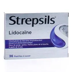 STREPSILS Lidocaïne boîte de 36 pastilles