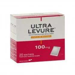 Ultra-levure 100 mg boîte de 20 sachets