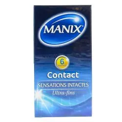 MANIX Contact plus - Préservatifs sensations intactes boîte de 6 préservatifs
