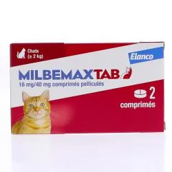 MILBEMAX Tab - Chat boite de 2 comprimés
