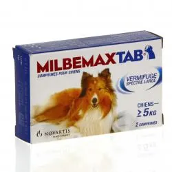 MILBEMAXTab Chien boite de 2 comprimés