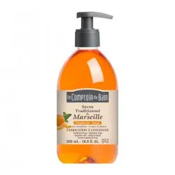 LE COMPTOIR DU BAIN Savon liquide de Marseille mandarine sauge flacon pompe 500ml