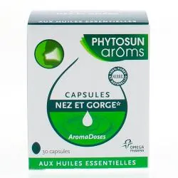 PHYTOSUN Arôms Aromadoses nez et gorge 30 capsules