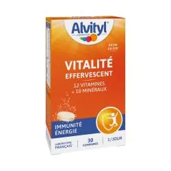 ALVITYL Vitalité - Effervescent goût Orange sans sucres x30 comprimés