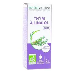 NATURACTIVE Huile Essentielle Bio Thym a Linalol flacon 5ml flacon 5ml