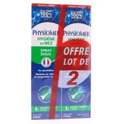 PHYSIOMER Hygiène du nez brumisation 2 flacons x 125ml