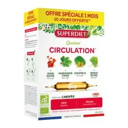 SUPERDIET Quatuor circulation Bio boîte de 30 ampoules