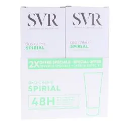 SVR Spirial Déo-creme anti-transpirant 48h lot de 2 x 50ml