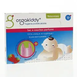 ORGAKIDDY Sac à couches parfumé senteur fraise