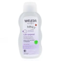 WELEDA Bébé Derma lait corporel à la mauve blanche flacon 200ml