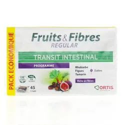 ORTIS Fruits & fibres transit cubes à mâcher boîte de 45 cubes